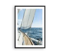 Cuadro Poster de Pared 50x70cm Póster Marco mar crucero vela Wall Art Prints
