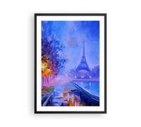 Cuadro Poster de Pared 50x70cm Póster Marco París Faroles Eiffel Wall Art Prints