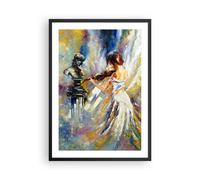 Cuadro Poster de Pared 50x70cm Póster Marco Pieza Mujer Artista Wall Art Prints