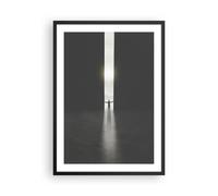 Cuadro Poster de Pared 50x70cm Póster Marco Puerta Hombre Luz Wall Art Prints