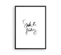Cuadro Poster de Pared 50x70cm Póster Marco Sonríe yo mismo viernes Wall Art