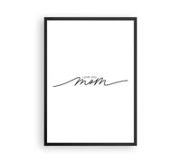 Cuadro Poster de Pared 50x70cm Póster Marco Te quiero mamá Wall Art Prints Decor