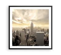 Cuadro Póster 60x60 cm Marco Negro Arquitectura Ciudades - 2630 - P2B