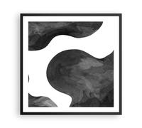 Cuadro Poster de Pared 60x60cm Póster Marco Abstracción Forma Figura Wall Art