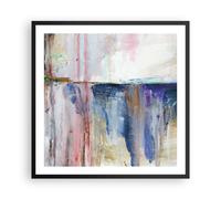 Cuadro Poster de Pared 60x60cm Póster Marco Abstracción Pinturas Óleo Wall Art