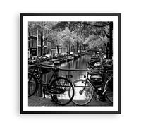 Cuadro Poster de Pared 60x60cm Póster Marco Holanda canal Wall Art Prints Decor