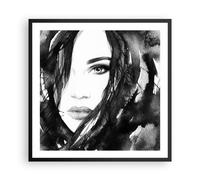 Cuadro Poster de Pared 60x60cm Póster Marco joyería señora vestido elegancia Art