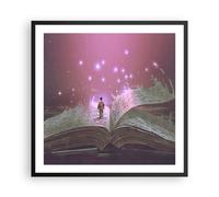 Cuadro Poster de Pared 60x60cm Póster Marco libro de fantasía Wall Art Prints
