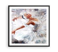 Cuadro Poster de Pared 60x60cm Póster Marco Mujer danza ballet cuerpo Wall Art