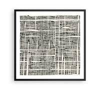 Cuadro Poster de Pared 60x60cm Póster Marco Textura Patrón Pieza Wall Art Prints