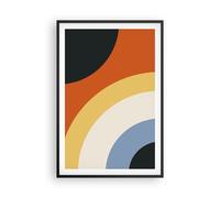 Cuadro Poster de Pared 61x91cm Marco Abstracción Los Colores Radio Wall Art