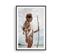 Cuadro Poster de Pared 61x91cm Póster Marco Ardiente Hombre Mujer Wall Art