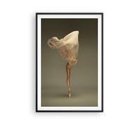 Cuadro Poster de Pared 61x91cm Póster Marco Bailarina Figura Bailando Wall Art