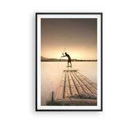 Cuadro Poster de Pared 61x91cm Póster Marco Balsa Oeste El Sol Wall Art Prints