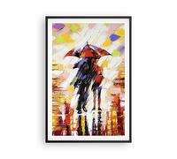 Cuadro Poster de Pared 61x91cm Póster Marco caminar amantes Wall Art Prints