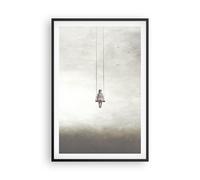 Cuadro Poster de Pared 61x91cm Póster Marco Columpio En Nubes Wall Art Prints