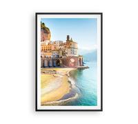 Cuadro Poster de Pared 61x91cm Póster Marco Costa Amalfi Italia Wall Art Prints