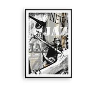 Cuadro Poster de Pared 61x91cm Póster Marco jazz musica musico Wall Art Prints