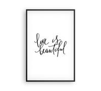 Cuadro Poster de Pared 61x91cm Póster Marco La vida es bella Wall Art Prints