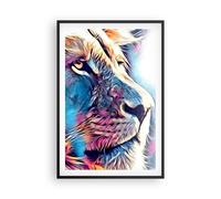 Cuadro Poster de Pared 61x91cm Póster Marco León Melena Cuento De Hadas Wall Art