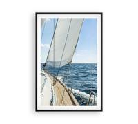 Cuadro Poster de Pared 61x91cm Póster Marco mar crucero vela Wall Art Prints