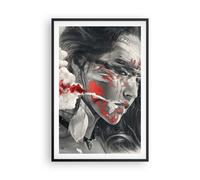 Cuadro Poster de Pared 61x91cm Póster Marco mujer cara arte Wall Art Prints