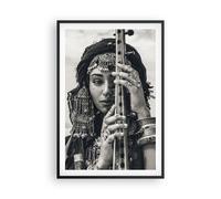 Cuadro Poster de Pared 61x91cm Póster Marco Mujer Étnico Joyería Wall Art Prints
