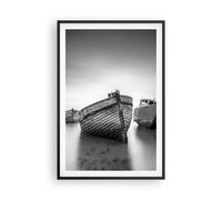 Cuadro Poster de Pared 61x91cm Póster Marco Łódź Naufragio Barco Wall Art Prints