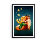 Cuadro Poster de Pared 61x91cm Póster Marco Pequeño Príncipe noviembre Wall Art
