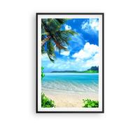 Cuadro Poster de Pared 61x91cm Póster Marco Playa vacaciones isla palma Wall Art