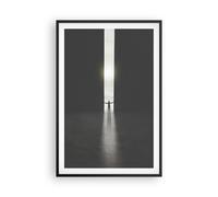 Cuadro Poster de Pared 61x91cm Póster Marco Puerta Hombre Luz Wall Art Prints