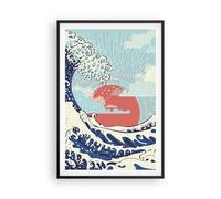 Cuadro Poster de Pared 61x91cm Póster Marco Rojo moderno tal vez Wall Art Prints