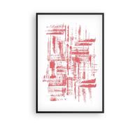 Cuadro Poster de Pared 61x91cm Póster Marco rojo textura patrón Wall Art Prints