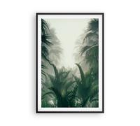 Cuadro Poster de Pared 61x91cm Póster Marco Selva Hojas Palmeras Wall Art Prints