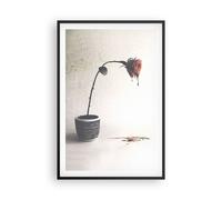 Cuadro Poster de Pared 61x91cm Póster Marco Símbolo Rosa Sufrimiento Wall Art