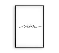 Cuadro Poster de Pared 61x91cm Póster Marco Te quiero mamá Wall Art Prints Decor