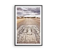Cuadro Poster de Pared 61x91cm Póster Marco USA ruta 66 viaje Wall Art Prints