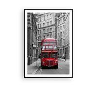 Cuadro Poster de Pared 70x100cm Autobús inglaterra vacaciones londres Wall Art