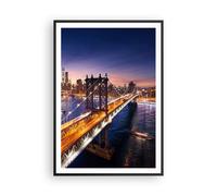 Cuadro Poster de Pared 70x100cm Los eeuu américa nueva york manhattan Wall Art
