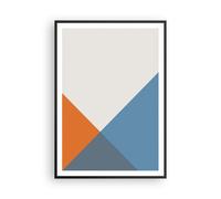 Cuadro Poster de Pared 70x100cm Marco Cuatro Los Colores Abstracción Wall Art