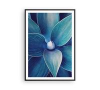 Cuadro Poster de Pared 70x100cm Póster Marco Agave Azul Flor Wall Art Prints