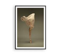 Cuadro Poster de Pared 70x100cm Póster Marco Bailarina Figura Bailando Wall Art