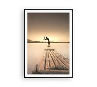 Cuadro Poster de Pared 70x100cm Póster Marco Balsa Oeste El Sol Wall Art Prints