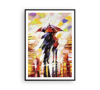 Cuadro Poster de Pared 70x100cm Póster Marco caminar amantes Wall Art Prints