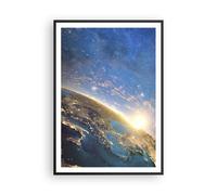 Cuadro Poster de Pared 70x100cm Póster Marco cosmos tierra Wall Art Prints Decor
