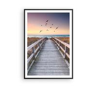 Cuadro Poster de Pared 70x100cm Póster Marco entrada en la playa Wall Art Prints