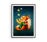 Cuadro Poster de Pared 70x100cm Póster Marco Pequeño Príncipe noviembre Wall Art