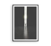 Cuadro Poster de Pared 70x100cm Póster Marco Puerta Hombre Luz Wall Art Prints