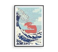 Cuadro Poster de Pared 70x100cm Póster Marco Rojo moderno tal vez Wall Art