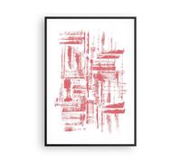Cuadro Poster de Pared 70x100cm Póster Marco rojo textura patrón Wall Art Prints